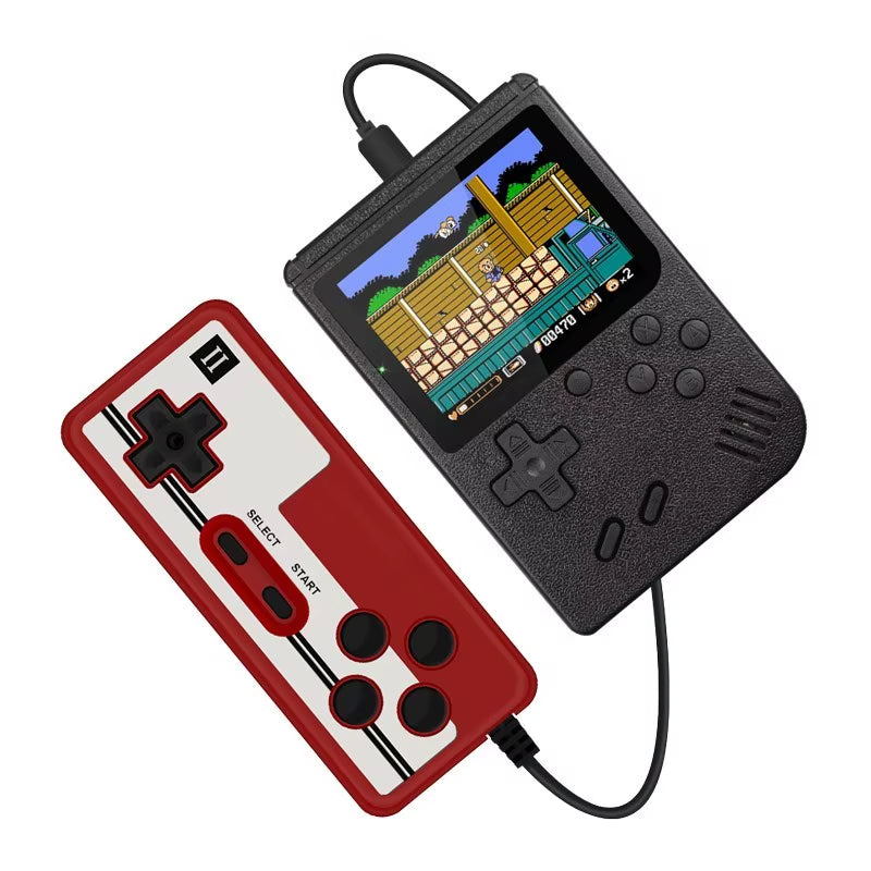 Handheld Game Console Built-In 400 Retro Games with Portable Case 3.0 LCD Screen Video Game Player AV Output Kids Christmas Gift