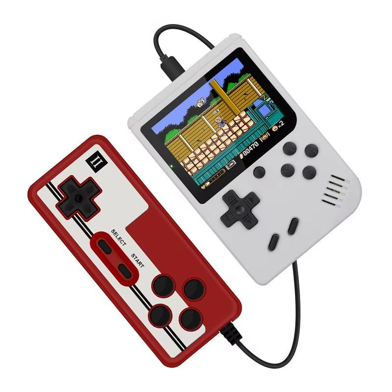 Handheld Game Console Built-In 400 Retro Games with Portable Case 3.0 LCD Screen Video Game Player AV Output Kids Christmas Gift