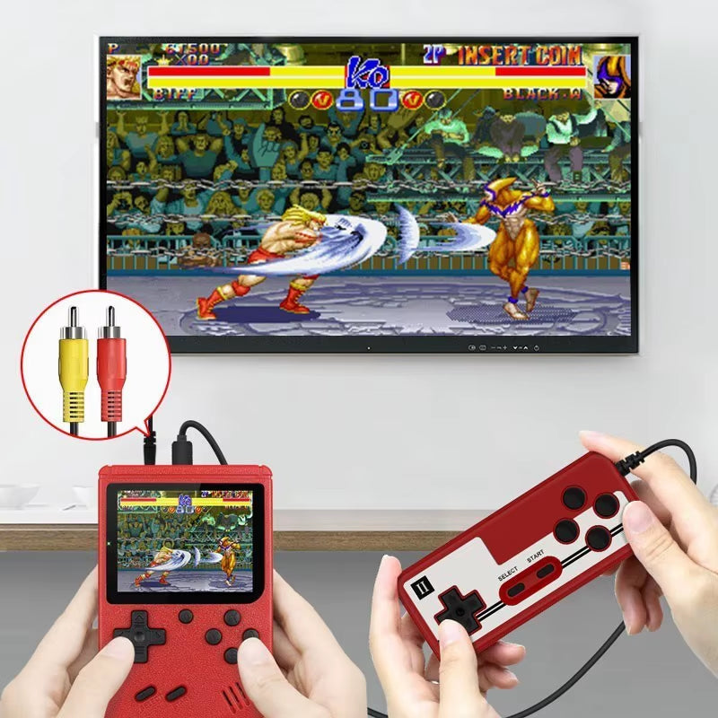 Handheld Game Console Built-In 400 Retro Games with Portable Case 3.0 LCD Screen Video Game Player AV Output Kids Christmas Gift
