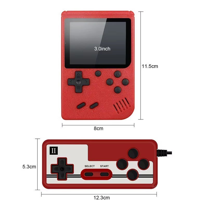 Handheld Game Console Built-In 400 Retro Games with Portable Case 3.0 LCD Screen Video Game Player AV Output Kids Christmas Gift