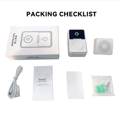 Wireless Video Security Smart Doorbell Intercom - Wifi Camera Door Bell Chime Ring
