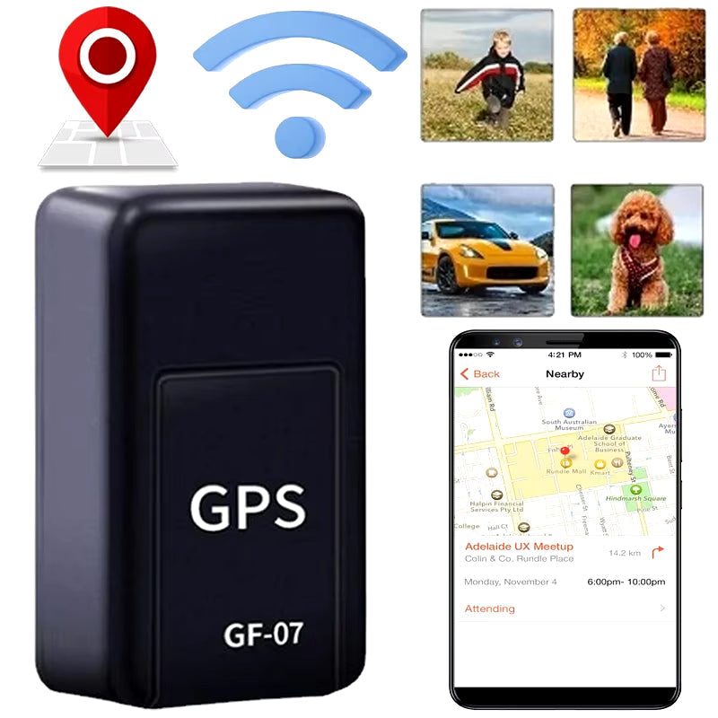 Compact GPS Locator GF-07 - Easy Installation & Precise Tracking for Vehicles