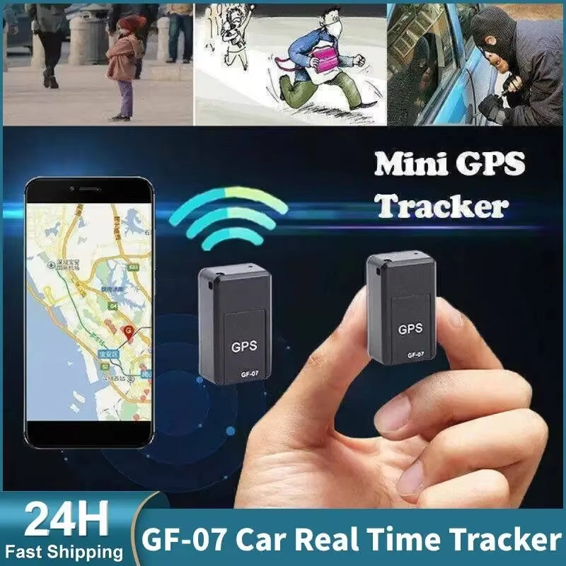 Compact GPS Locator GF-07 - Easy Installation & Precise Tracking for Vehicles